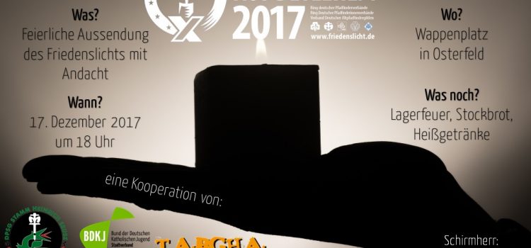 Friedenslicht kommt nach Osterfeld Friedenslicht kommt nach Osterfeld