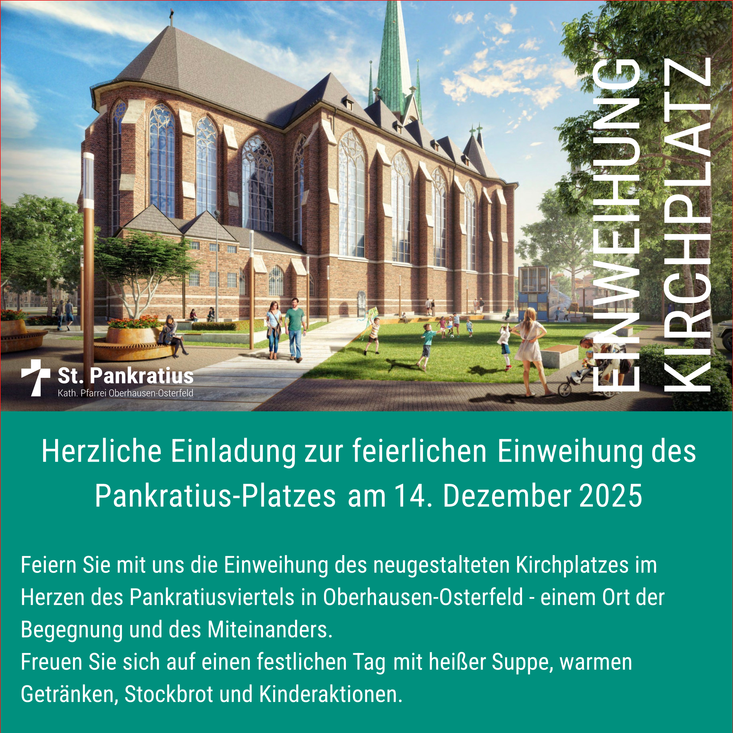 HERZLICHE EINLADUNG! DER PANKRATIUSPLATZ WIRD EINGEWEIHT