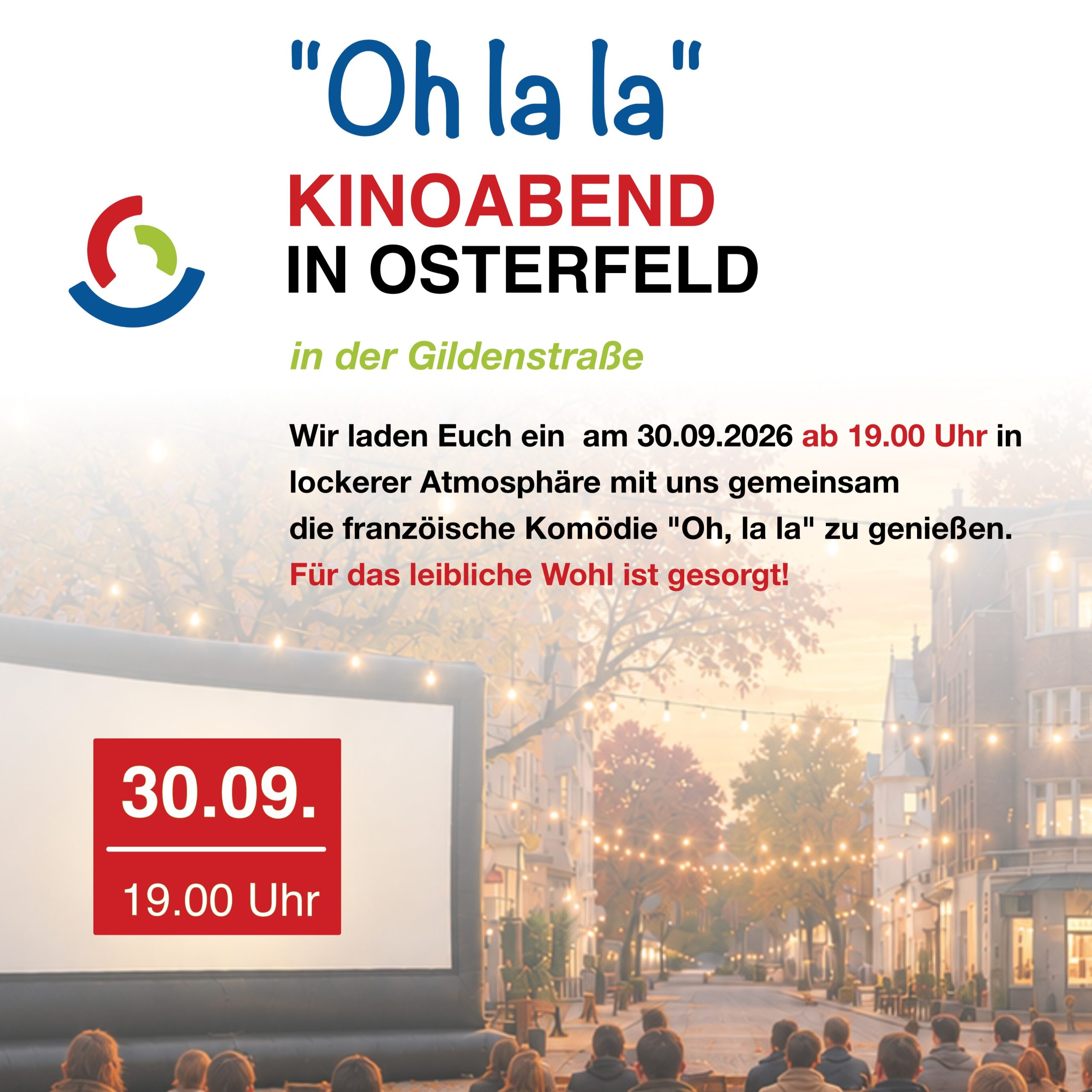 Open Air Kino in der Gildenstraße